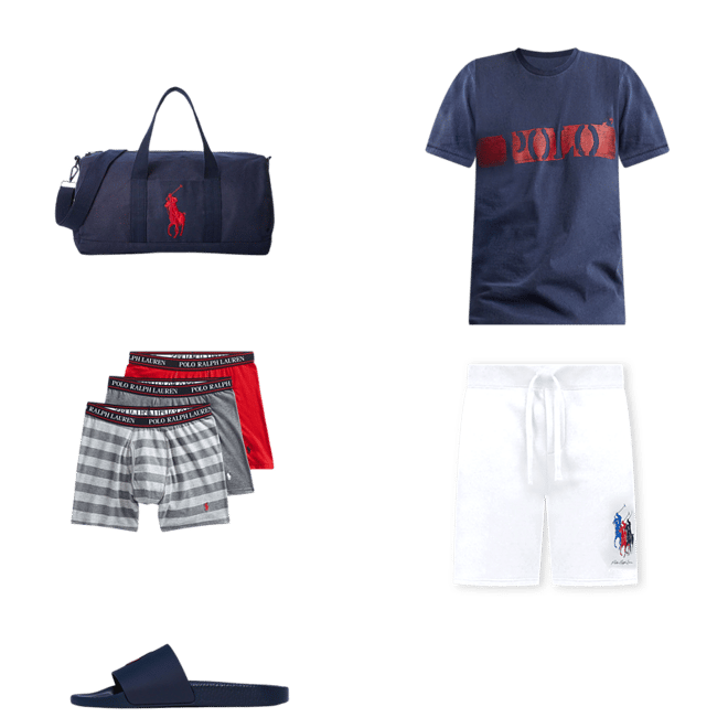 Shop Polo Ralph Lauren Fleece Triple Pony Athletic Shorts 710909591002-WHT  white