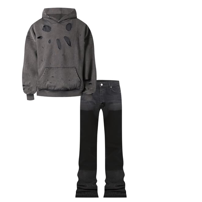 【massnoun】23FW★ STARLIGHT DESTROYED HOODIE massnoun】23FW☆ STARLIGHT DESTROYED HOODIE (MASSNOUN