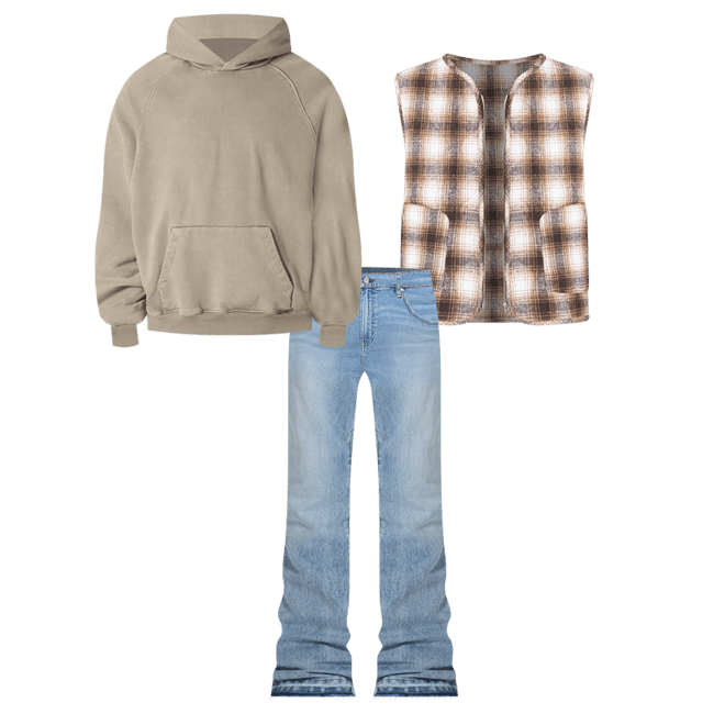 mnml B531 カーペンター フレア デニム 送関込 B531-Carpenter-Flare-Denim-