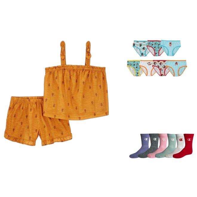 Disney Moana Girls Panties Underwear - 8-Pack Toddler/Little Kid/Big Kid  Size Briefs Maui