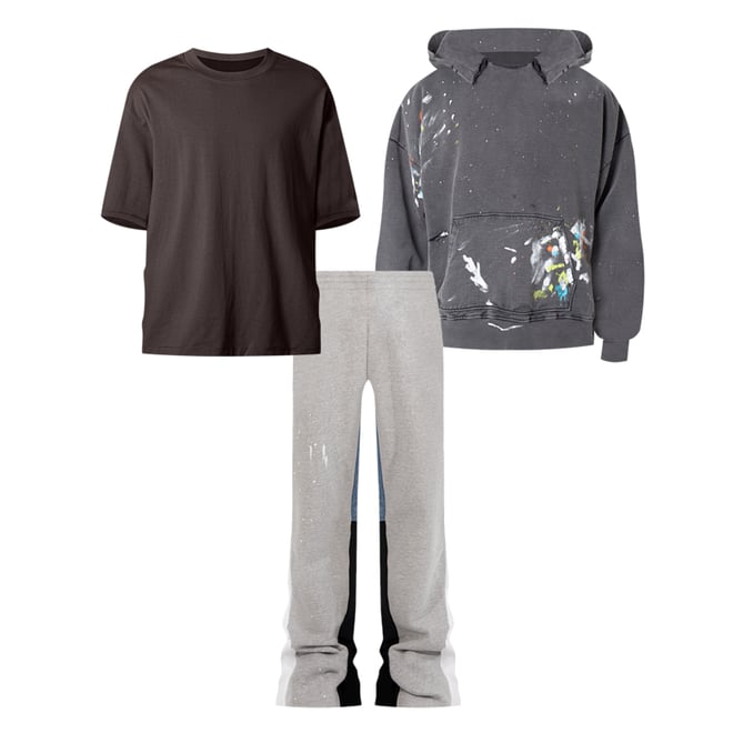 Contrast Bootcut Sweatpants - Grey  Sweatpants, Bootcut, Sweatpants fits
