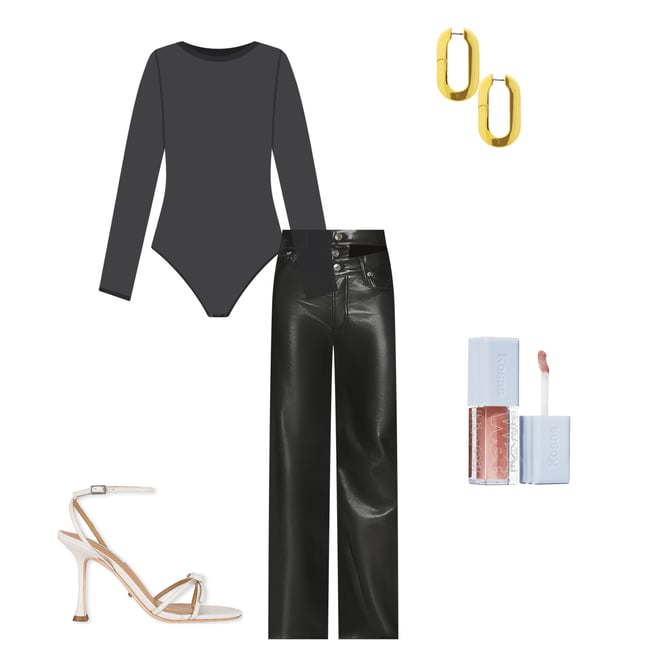 1st bundle featuring 4 items which compliment Stay Simple Mesh Bodysuit