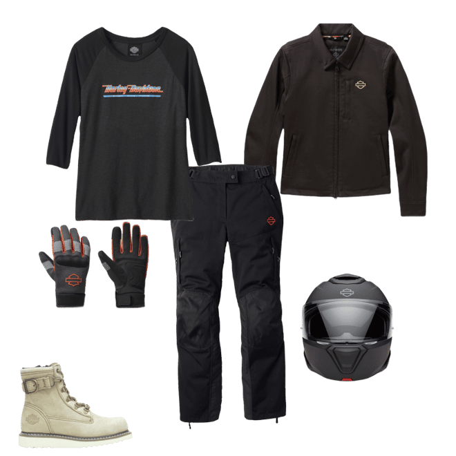 Women's H-D Gas Station Textile Riding Jacket | Harley-Davidson USA