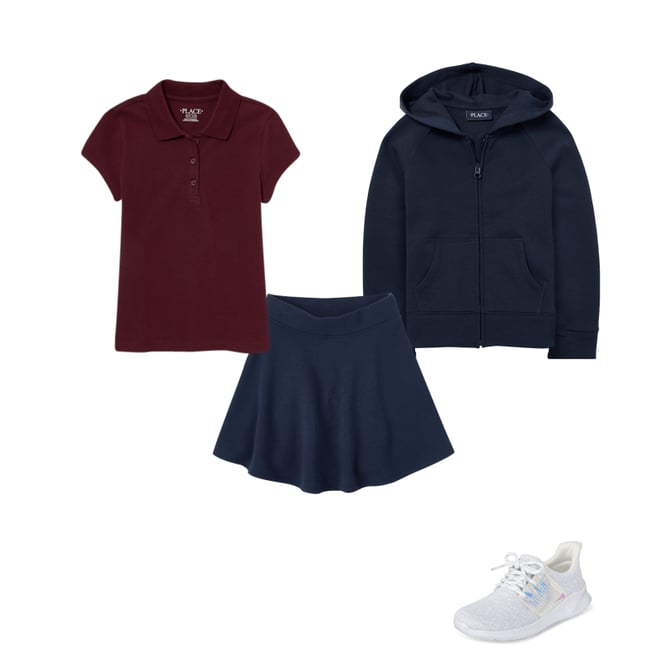 3rd bundle featuring 3 items which compliment Girls French Terry Skort