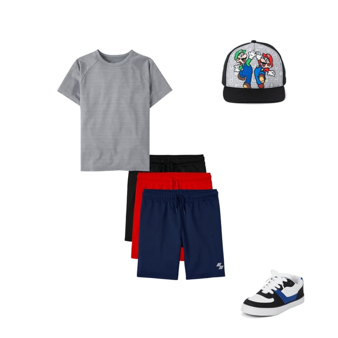 1st bundle featuring 3 items which compliment Boys Basketball Shorts 3-Pack