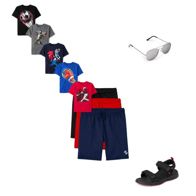 2nd bundle featuring 3 items which compliment Boys Basketball Shorts 3-Pack