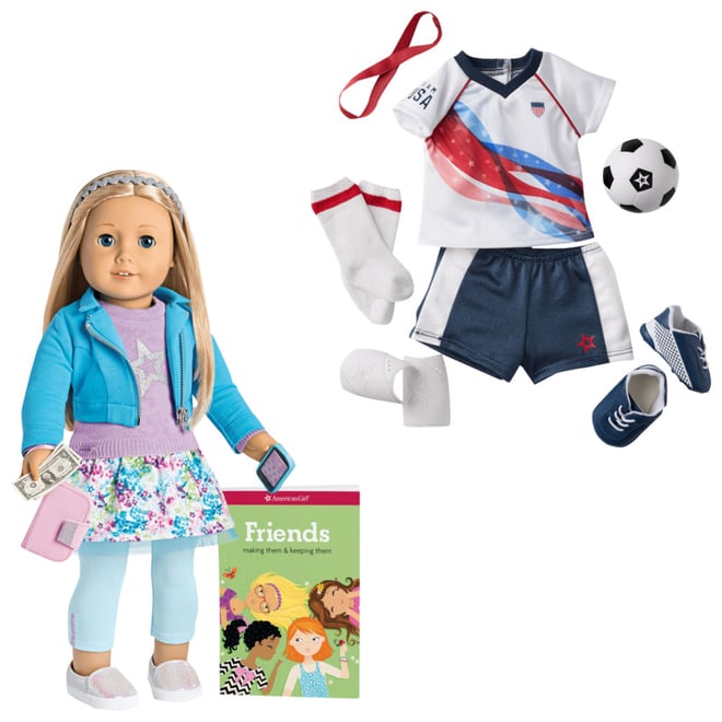 american girl soccer set