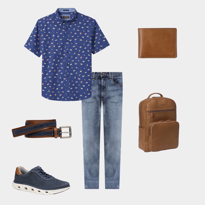 1st bundle featuring 5 items which compliment Rhodes Backpack