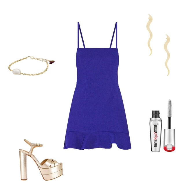 Lovers and Friends Teddy Mini Dress in Cobalt REVOLVE