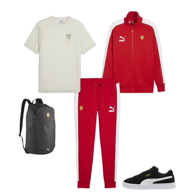 Scuderia Ferrari Race Iconic T7 Men's Motorsport Pants | PUMA