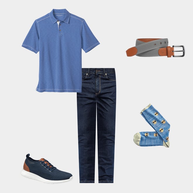7th bundle featuring 4 items which compliment Amherst Engineered Knit Belt