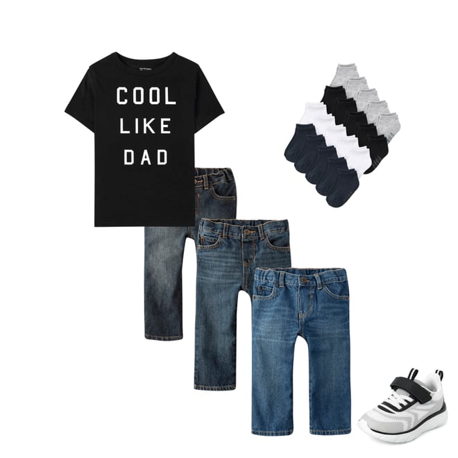 3rd bundle featuring 3 items which compliment Baby And Toddler Matching Family Cool Like Dad Graphic Tee
