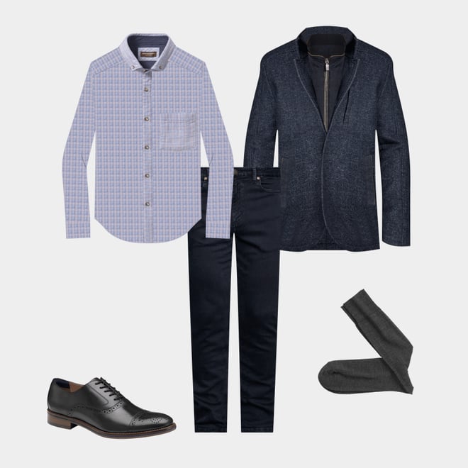 Double-Layer Long-Sleeve Shirt Double-Layer Long-Sleeve Shirt