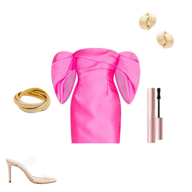 SOLACE London Elina Mini Dress in Ultra Pink | REVOLVE