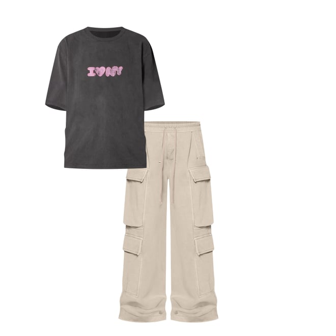 2nd bundle featuring 1 items which compliment Rave Double Cargo Sweatpants - Washed Earth