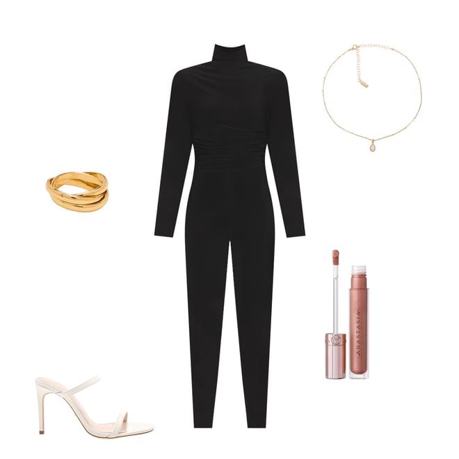 1st bundle featuring 4 items which compliment Turtleneck Catsuit