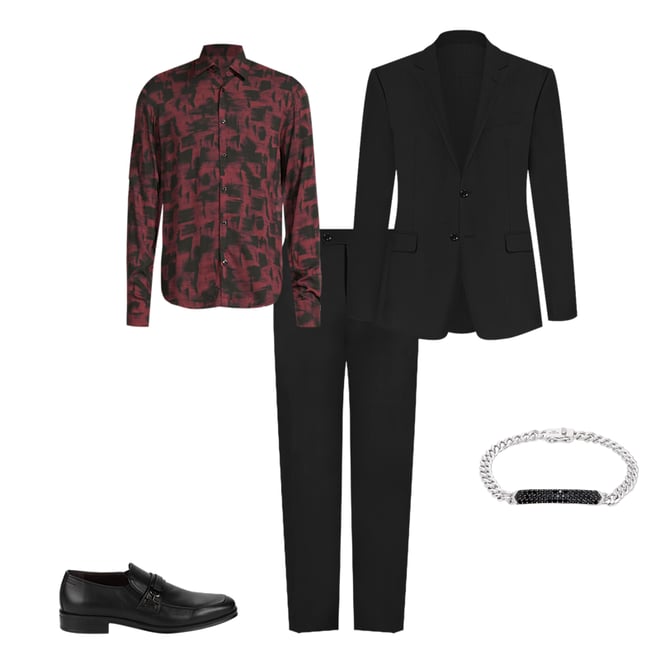 Saks Fifth Avenue Modern Fit Wool Blend Suit on SALE
