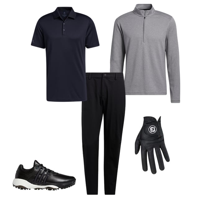 adidas Go-To Wind Pants - Black, Men's Golf