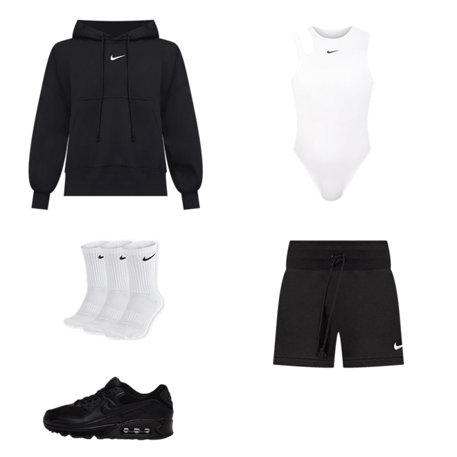 Shop Nike NSW Phoenix Fleece Hoodie DQ5858-010 black