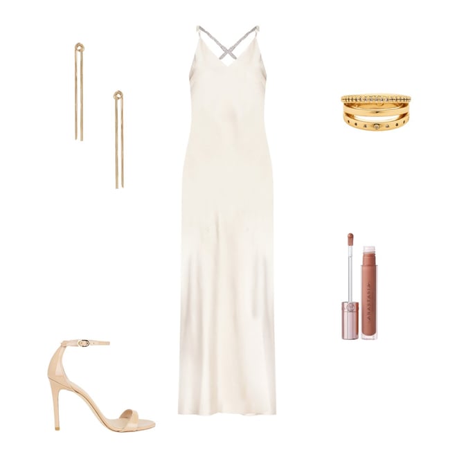 Saint Crystal Strap Gown