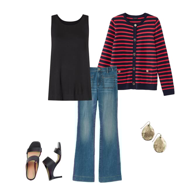 HIGH RISE FLARE JEANS JJill