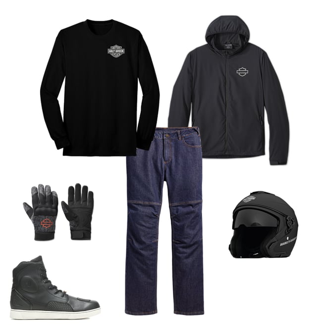 Men's Dyna Knit Mesh Gloves - Camo - Blackened Pearl | Harley