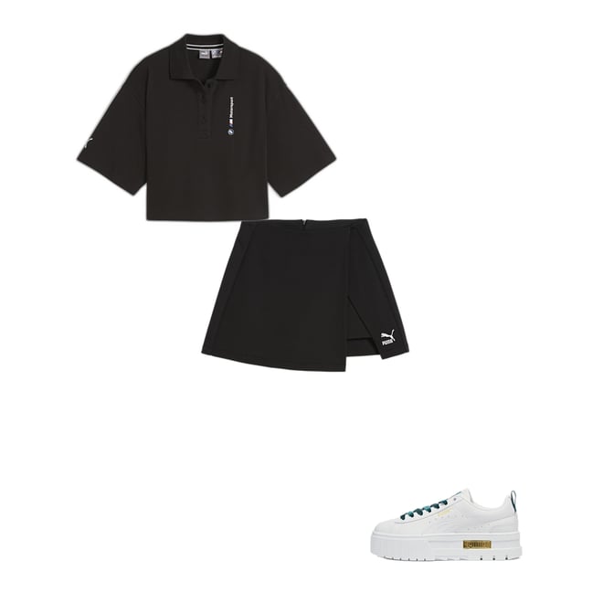 Puma Classics T7 skirt in black - ShopStyle