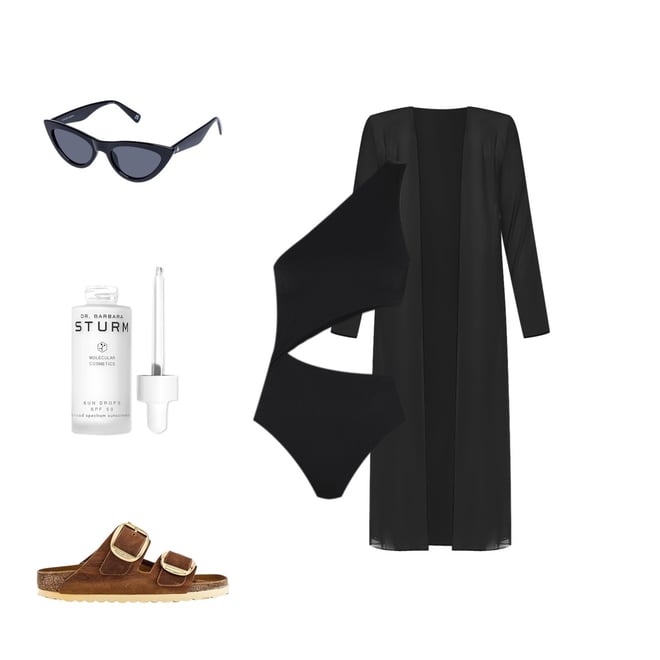 muse by rimo Allie オールインワン black long muse by rimo