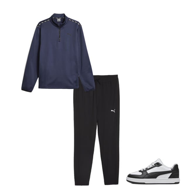 Puma Fit Men s Training PWRFleece Quarter zip PUMA