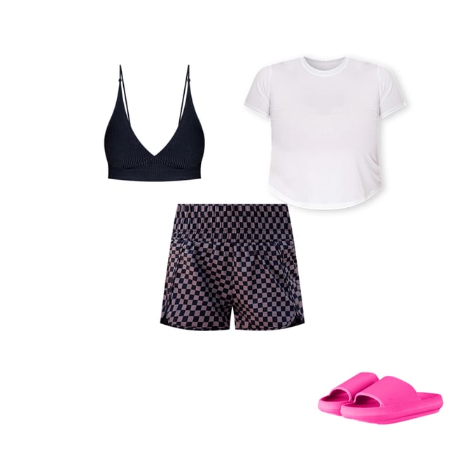 Errands to Run Brown Checkered High Waist Shorts – Pink Lily