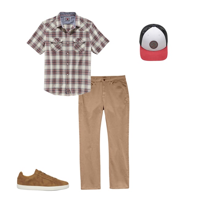 3rd bundle featuring 3 items which compliment Castleton Chino Pants - Nashville Straight Fit - Bamboo Khaki