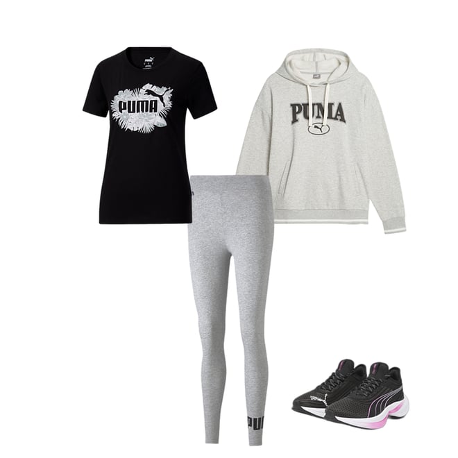 Mallas puma para mujer ESSENTIALS LOGO GRIS online