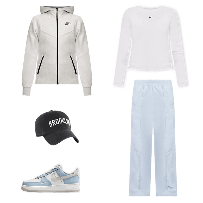Shop Nike NSW Woven Trend Pants FQ3588-440 blue