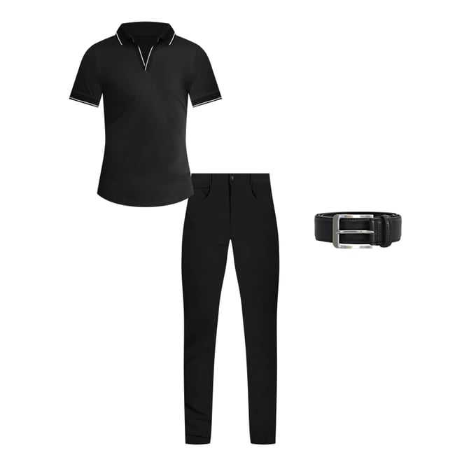 Athletic Fit Stretch Tech Chino - Black
