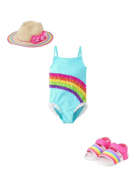 2nd bundle featuring 2 items which compliment Girls Flower Sun Hat