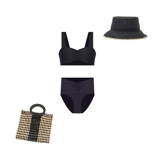 2nd bundle featuring 3 items which compliment Eco Chic Repreve® Marlee Bikini Top