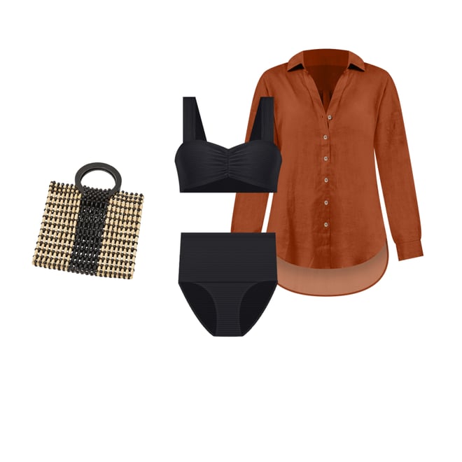 3rd bundle featuring 3 items which compliment Eco Chic Repreve® Marlee Bikini Top