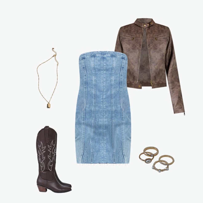 Houser Mini Dress Denim