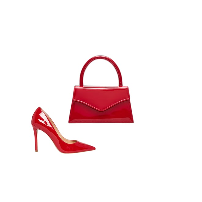 EVELYN Red Patent Point Toe Pump