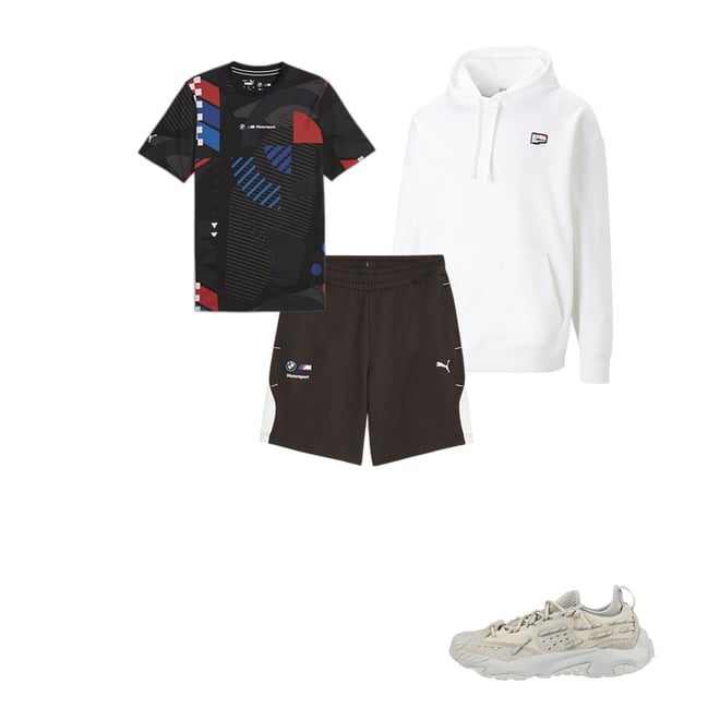 BMW M Motorsport AOP Men's Motorsports Tee | PUMA