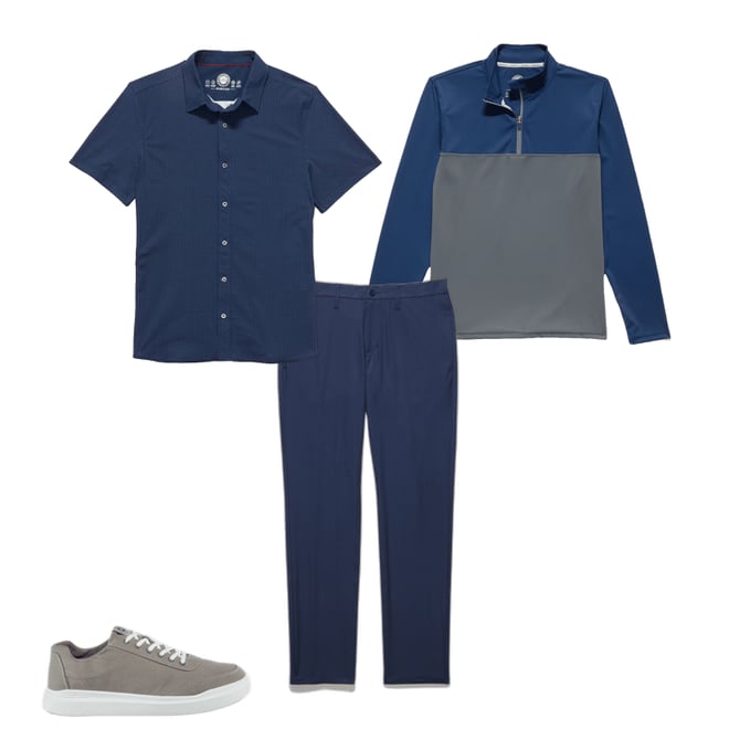 6th bundle featuring 3 items which compliment  Madeflex Journey Performance Shirt - Navy