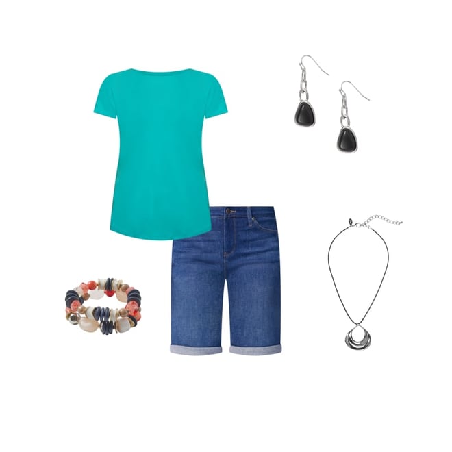 Chico's GF Jeans + Ruffle Top + Tassel Necklace! - Fashion Should Be Fun