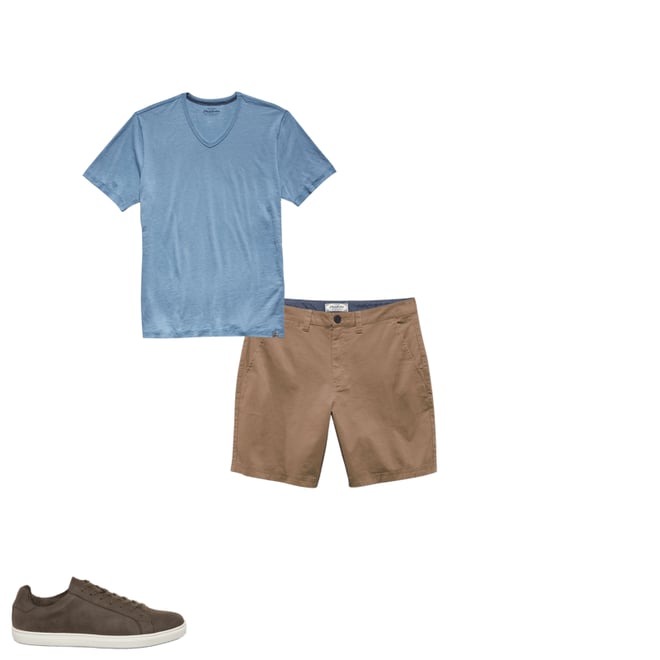 1st bundle featuring 2 items which compliment  Memphis Stretch Shorts - Bamboo Khaki