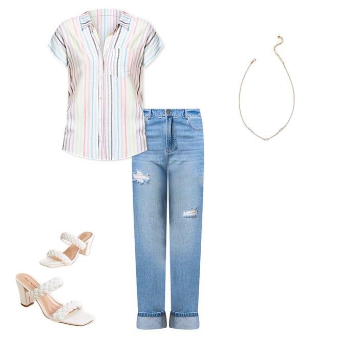 Versona | candy striper top