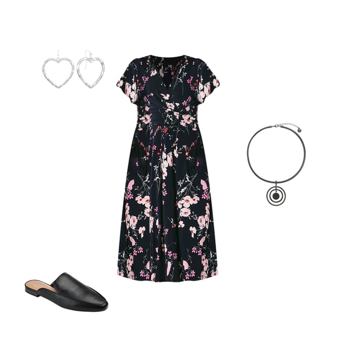 Jessica howard sleeveless floral fit & flare on sale dress