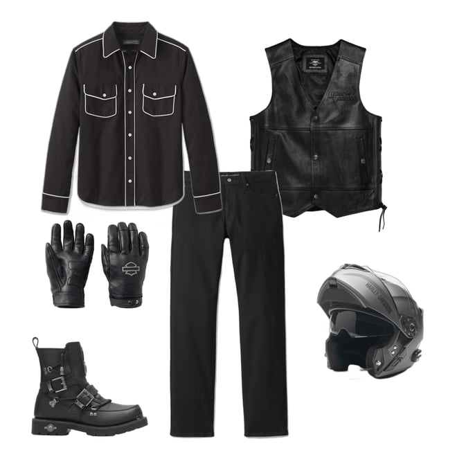 Men's Tradition II Leather Vest | Harley-Davidson USA Men's Tradition II Leather Vest | Harley-Davidson USA