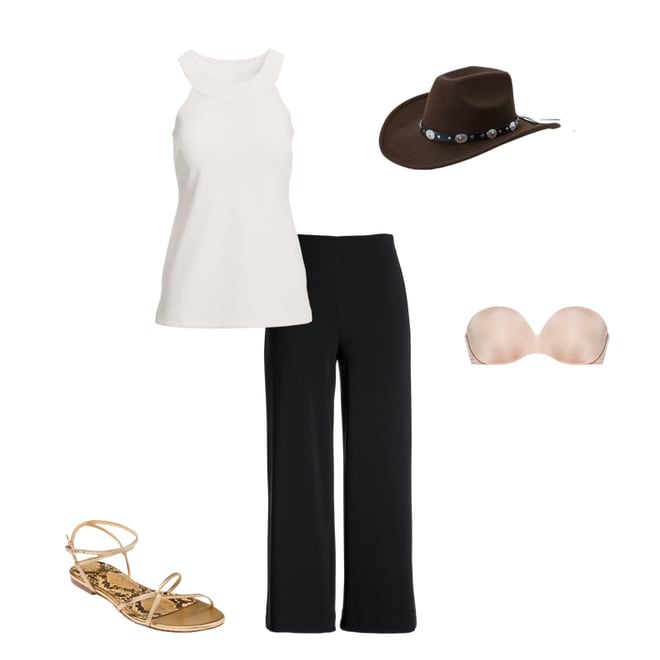 Western Trim Hat Brown