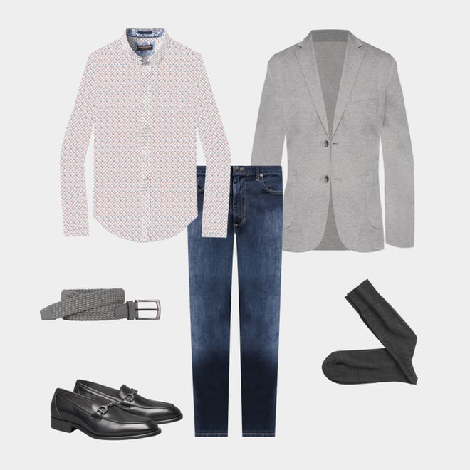 1st bundle featuring 5 items which compliment Printed Cotton Shirt