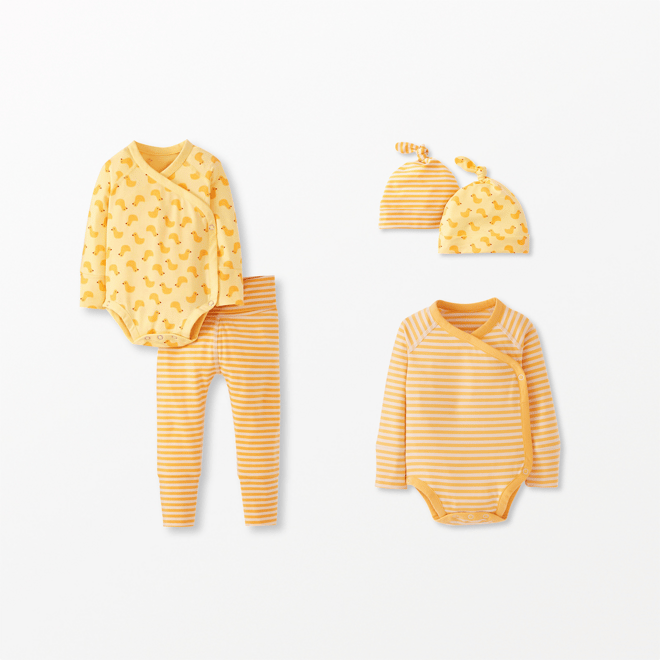 Baby Layette Wrap Top & Wiggle Pants in HannaSoft™ | Hanna