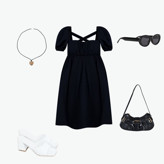 Summer Nights Mini Dress Black